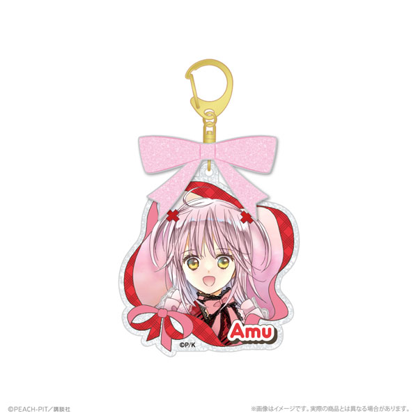 ATFES Shugo-chara! Acrylic Keychain w/Ribbon Amu Hinamori Hana Nari Hanayashiki