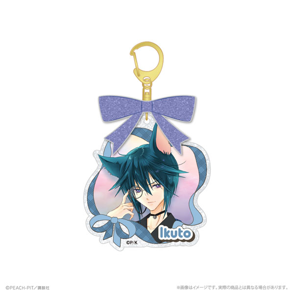 ATFES Shugo-chara! Acrylic Keychain w/Ribbon Ikuto Tsukiyomi Hana Nari Hanayashiki