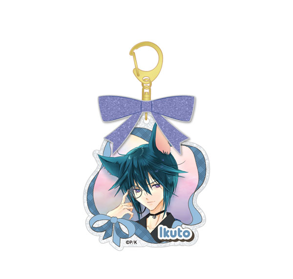 ATFES Shugo-chara! Acrylic Keychain w/Ribbon Ikuto Tsukiyomi Hana Nari Hanayashiki รูปภาพ 1
