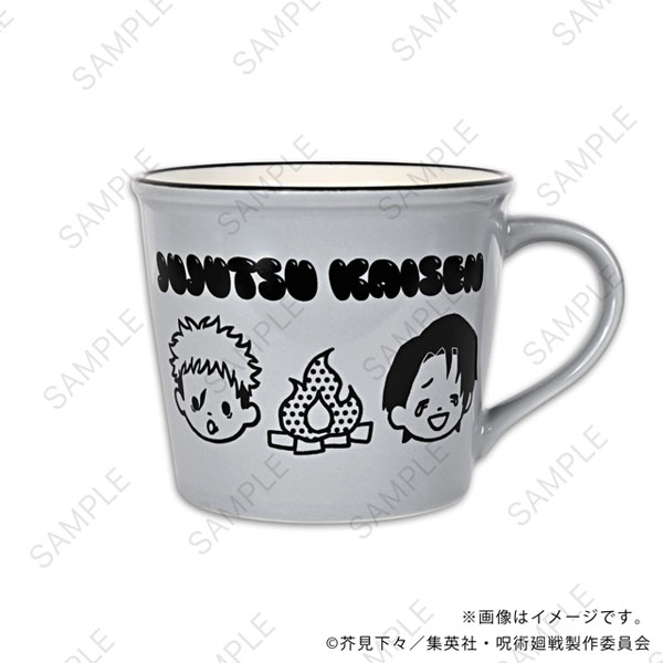 MirkWood Jujutsu Kaisen Bee's Knees Enamel Style Mug A (Itadori / Fushiguro / Okkotsu / Choso)
