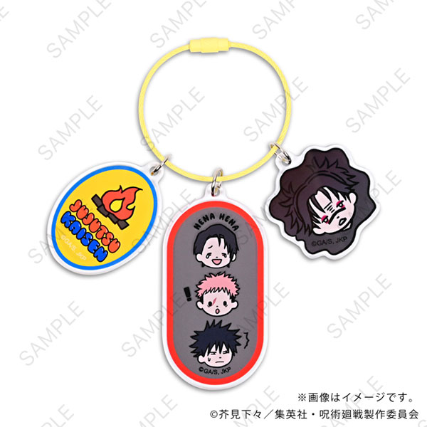 MirkWood Jujutsu Kaisen Bee's Knees Acrylic Keychain A (Itadori / Fushiguro / Okkotsu / Choso)