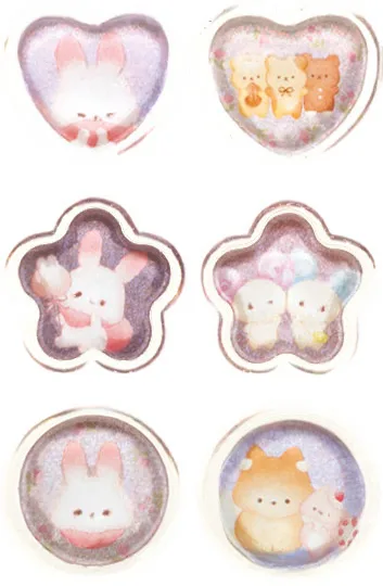 San-x SE75304 Sugarcocomuu "Sugarcocomuu's Holiday" Sticker Bits