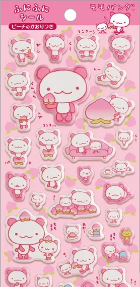 San-x SE75202 San-x Universe Character Series Funifuni Sticker Momo Panda รูปภาพ 1