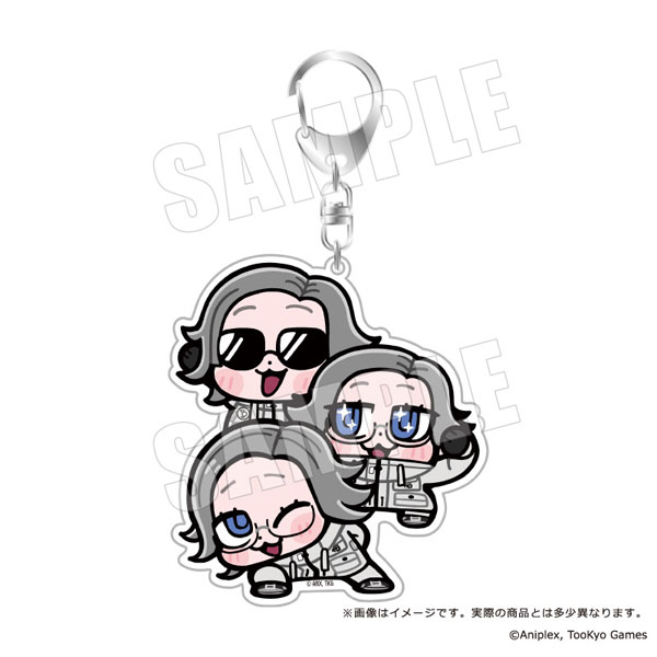 empty HUNDRED LINE -LAST DEFENSE ACADEMY- x Bkub Big Acrylic Keychain 04. Eito Aotsuki