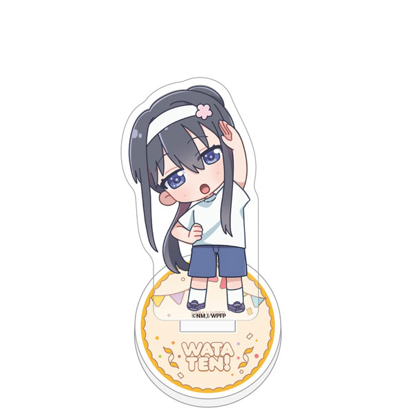 Curtain Damashii [Wataten!: An Angel Flew Down to Me Precious Friends] Acrylic Memo Stand (Hana Shirosaki / Sports Day) Bild 1