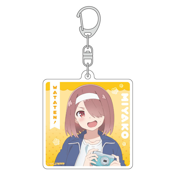 Curtain Damashii [Wataten!: An Angel Flew Down to Me Precious Friends] New Illustration Acrylic Keychain (Miyako Hoshino / Sports Day) Bild 1