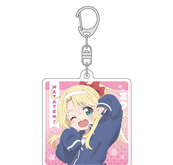 Curtain Damashii [Wataten!: An Angel Flew Down to Me Precious Friends] New Illustration Acrylic Keychain (Noa Himesaka / Sports Day) Bild 1