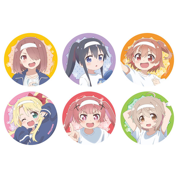 Curtain Damashii [천사가 내려왔다! Precious Friends] 신규 일러스트 트레이딩 틴 뱃지 (체육대회) 6팩 BOX 이미지 1