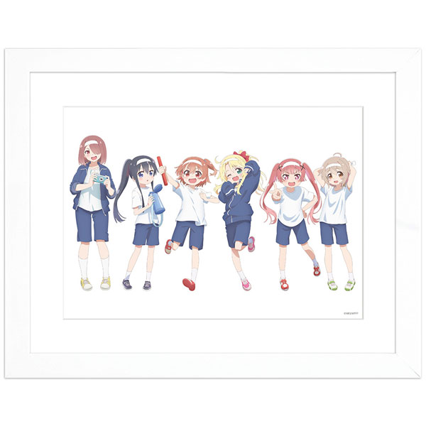 Curtain Damashii [Wataten!: An Angel Flew Down to Me Precious Friends] New Illustration Chara Fine Graph (Sports Day) A4 hình ảnh 1