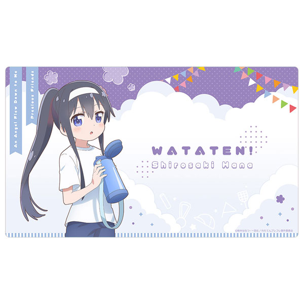 Curtain Damashii [Wataten!: An Angel Flew Down to Me Precious Friends] New Illustration Rubber Mat (Hana Shirosaki / Sports Day) Bild 1
