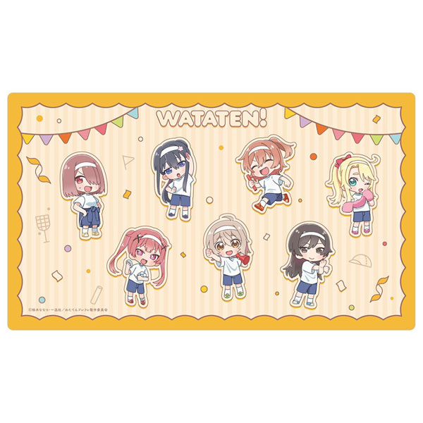 Curtain Damashii [Wataten!: An Angel Flew Down to Me Precious Friends] Rubber Mat (Mini Chara / Sports Day) hình ảnh 1