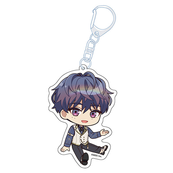 Penguin Parade Tasokare Hotel: Tsubomi Petanko Acrylic Keychain Yumehisa Hachiya image 1