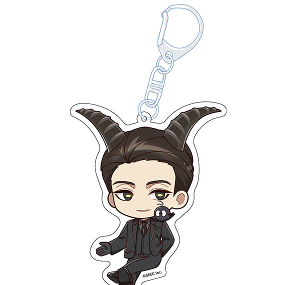 Penguin Parade Tasokare Hotel: Tsubomi Petanko Acrylic Keychain Mimaya Karasuba & Kuromame รูปภาพ 1