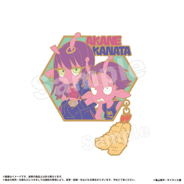 Marimo Craft Milky Subway: The Galactic Limited Express Collection Pin Badge Akane & Kanata