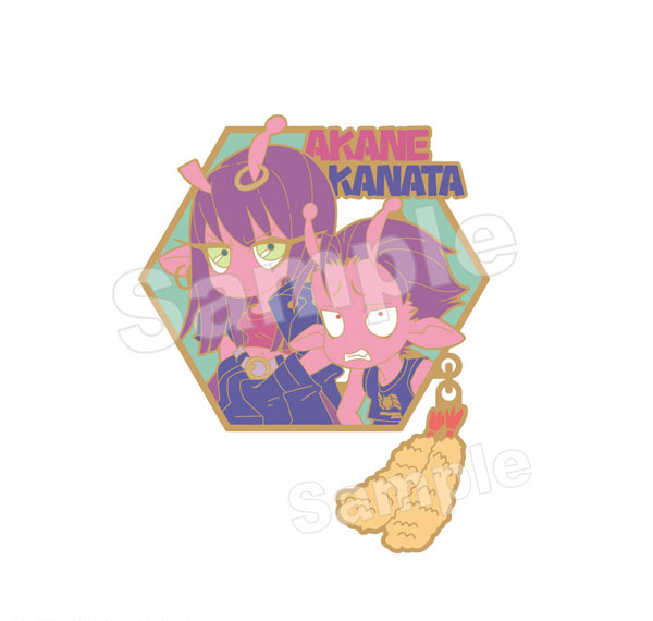 Marimo Craft Milky Subway: The Galactic Limited Express Collection Pin Badge Akane & Kanata รูปภาพ 1
