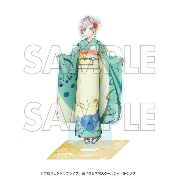 DMM.com Love Live! Hasunosora Girls' High School Idol Club x Kaga Yuzen Collaboration Vol.3 BIG Acrylic Stand Ceras Yanagida Lilienfeld