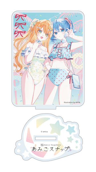 Amico-chan Amico Snap Series Acrylic Stand Swimsuit Illustration: misumi