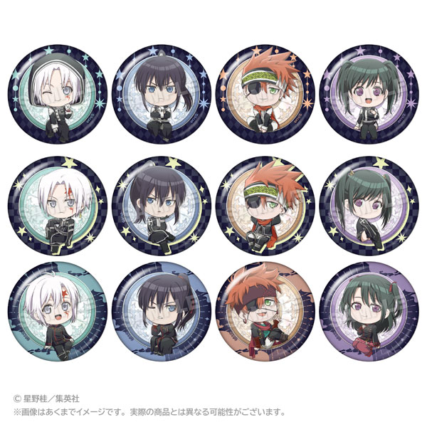 Stella Notes D.Gray-man 트레이딩 틴 뱃지 마루마도 ver. 12Pack BOX