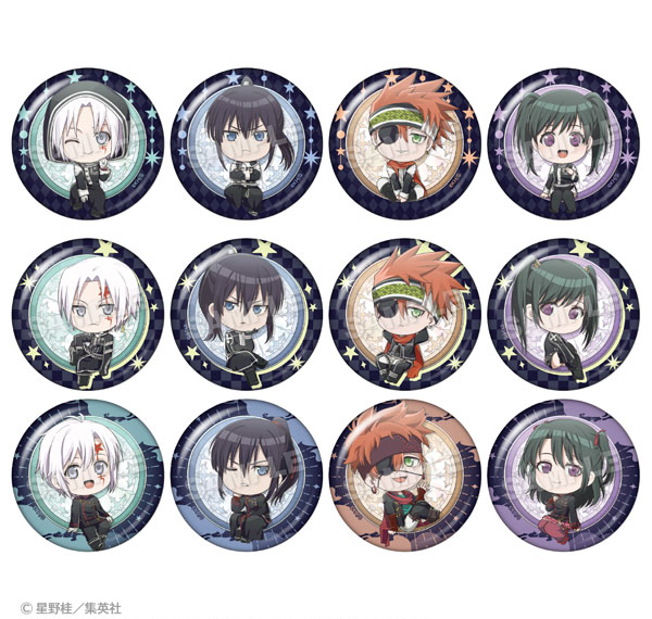 Stella Notes D.Gray-man Trading Tin Badge Marumado ver. 12Pack BOX รูปภาพ 1
