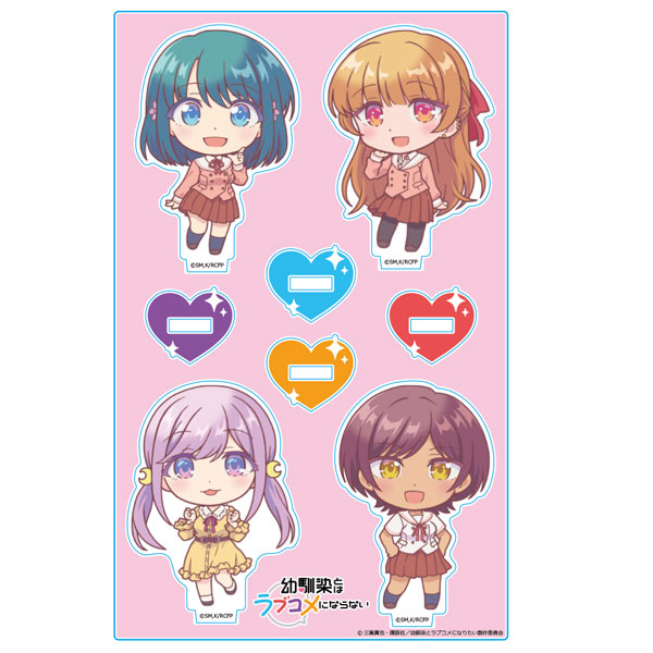 Azu Maker Osananajimi to wa Romcom ni Naranai Acrylic Chara Stand Shio & Akari & Runa & Haru Chibi Chara