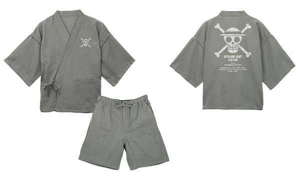 COSPA ONE PIECE Straw Hat Crew Jinbei /Rikyu Gray - M (M - L)
