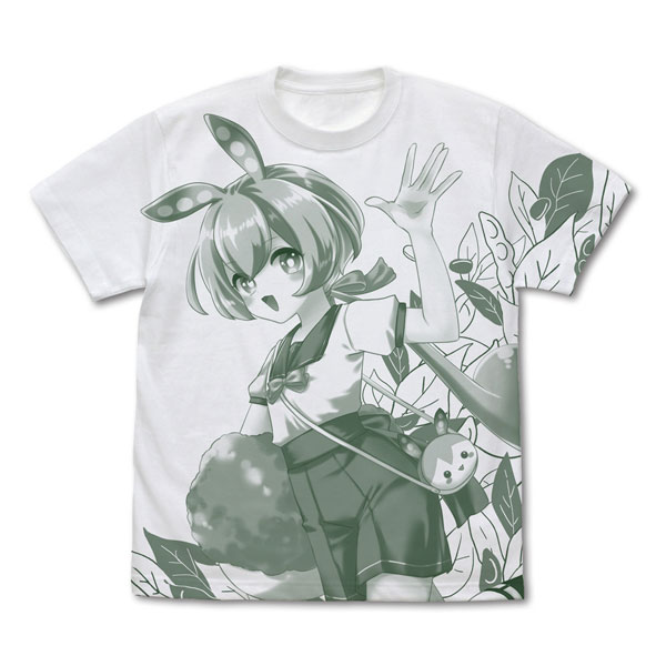 himori records Tohoku Zunko Zundamon Zundamon All Print T-shirt /WHITE-M Bild 1