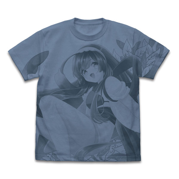 himori records Tohoku Zunko Zundamon Tohoku Zunko All Print T-shirt /HAZY BLUE-L