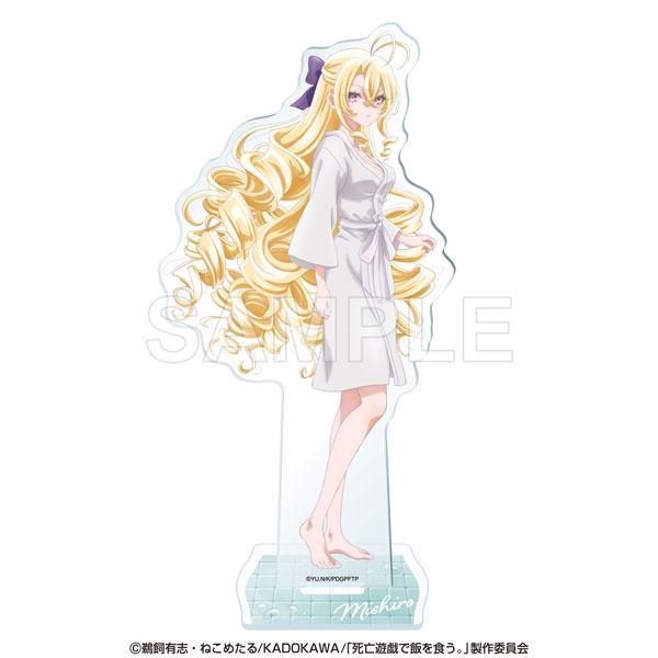 KADOKAWA SHIBOYUGI: Playing Death Games to Put Food on the Table Acrylic Stand - Mishiro (GOLDEN BATH)