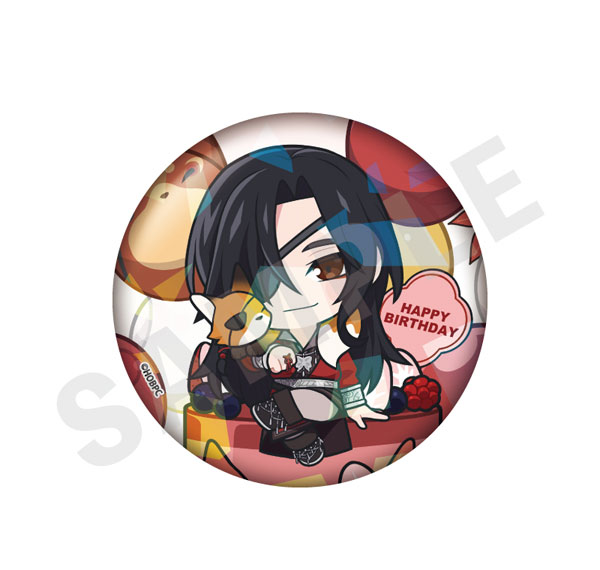 coly Animated Series "Heaven Official's Blessing" Mini Chara Shiny 75mm Tin Badge Birthday ver. (Hua Cheng) รูปภาพ 1