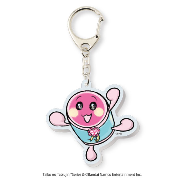 Spiderweb Taiko no Tatsujin Acrylic Keychain Fashionable ver. gambar 1