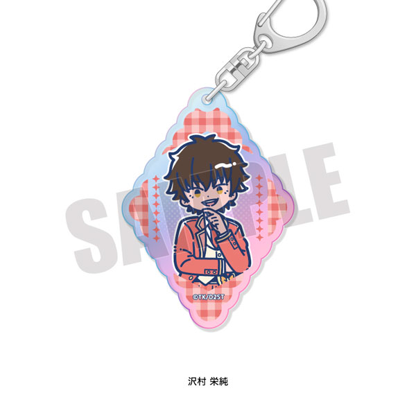 Playful Mind Company TV Anime "Ace of Diamond actII -SS-" Retro Pop Vol.4 Aurora Acrylic Keychain Eijun Sawamura รูปภาพ 1