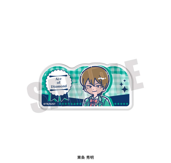 Playful Mind Company TV Anime "Ace of Diamond actII -SS-" Retro Pop Vol.4 Acrylic Badge Hideaki Toujou Bild 1