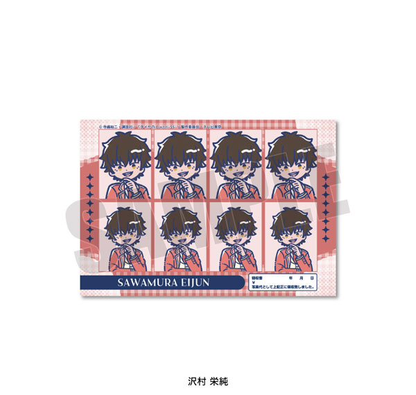 Playful Mind Company TV Anime "Ace of Diamond actII -SS-" Retro Pop Vol.4 ID Photo Style Sticker Eijun Sawamura รูปภาพ 1