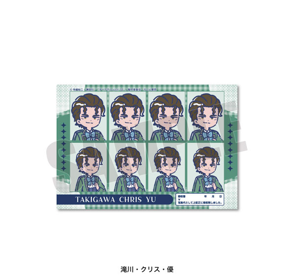 Playful Mind Company TV Anime "Ace of Diamond actII -SS-" Retro Pop Vol.4 ID Photo Style Sticker Chris Yuu Takigawa รูปภาพ 1