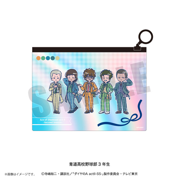 Playful Mind Company TV Anime "Ace of Diamond actII -SS-" Retro Pop Vol.4 Aurora Pouch Seido High School Baseball Club 3rd Years