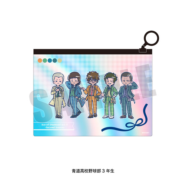 Playful Mind Company TV Anime "Ace of Diamond actII -SS-" Retro Pop Vol.4 Aurora Pouch Seido High School Baseball Club 3rd Years รูปภาพ 1