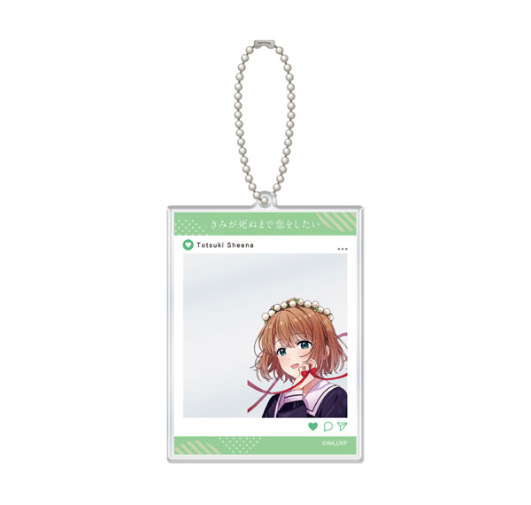 ATFES TV Anime "I Want to Love You Till Your Dying Day" SNS Style Acrylic Card Keychain Sheena Totsuki รูปภาพ 1