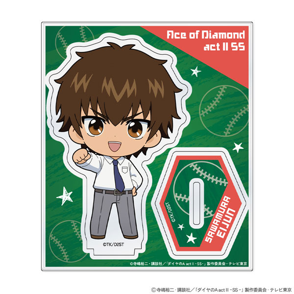 ATFES TV Anime "Ace of Diamond actII -Second Season-" Mini Chara Acrylic Stand Eijun Sawamura