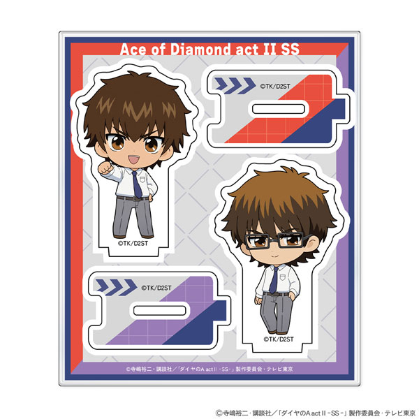 ATFES TV Anime "Ace of Diamond actII -Second Season-" Connecting Acrylic Stand Eijun Sawamura & Kazuya Miyuki รูปภาพ 1