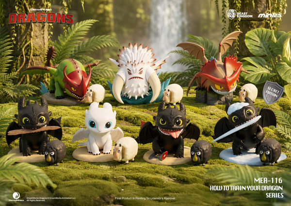 Beast Kingdom MEA-116 How to Train Your Dragon Series Blind Box Set 6Pack BOX image 1