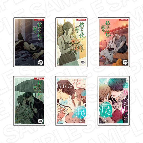 Contents Seed Tears on a Withered Flower Comic Design Style Acrylic Magnet (Random) 6 Item Set
