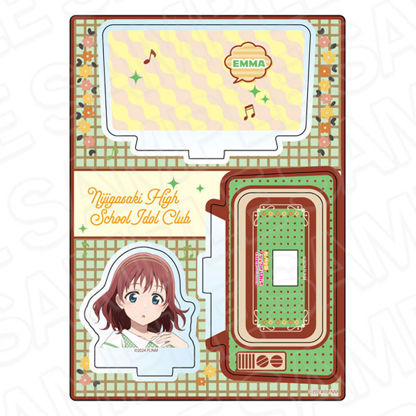 Contents Seed Love Live! Nijigasaki High School Idol Club Layer Acrylic Stand Emma Verde Nijigaku Retro ver.