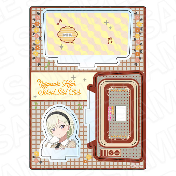 Contents Seed Love Live! Nijigasaki High School Idol Club Layer Acrylic Stand Mia Taylor Nijigaku Retro ver. hình ảnh 1