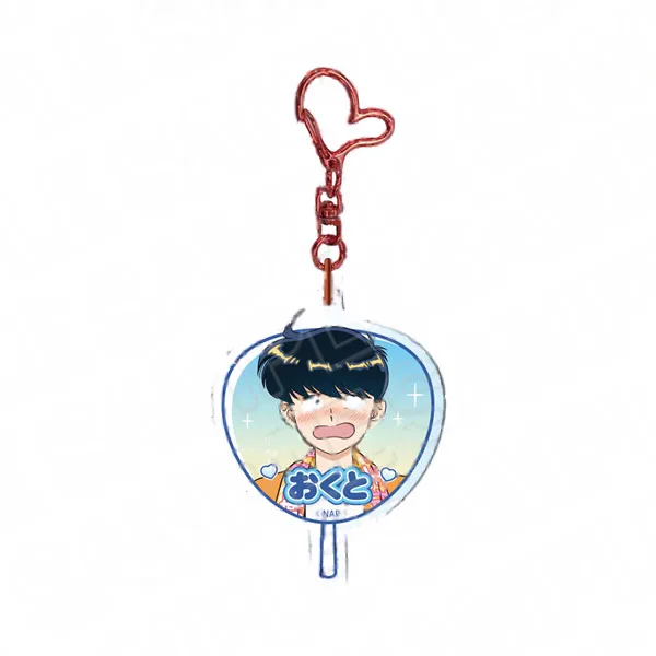 Contents Seed TV Animation "Ganbare! Nakamura-kun!!" Hologram Acrylic Keychain Okuto Nakamura Otaku ver. gambar 1