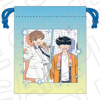 Contents Seed TV Animation "Ganbare! Nakamura-kun!!" Drawstring Bag Otaku & Idol ver.