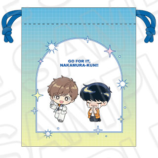 Contents Seed TV Animation "Ganbare! Nakamura-kun!!" Drawstring Bag Otaku & Idol Chibi ver.