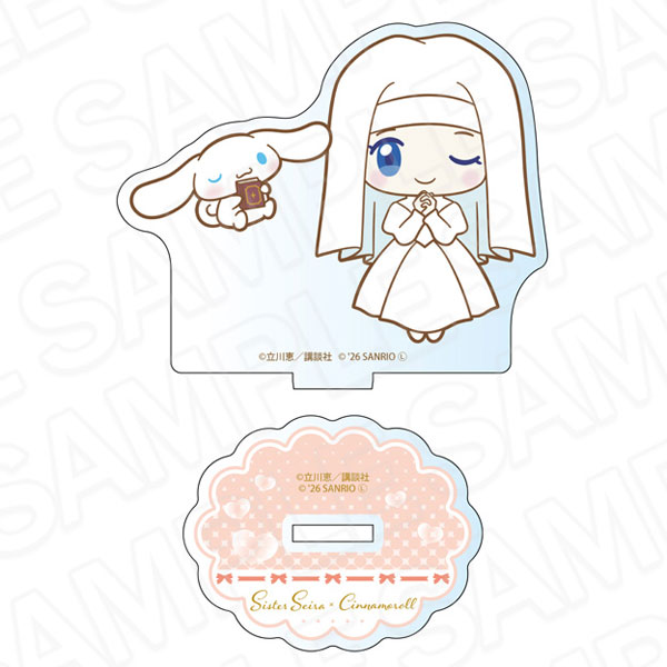 Contents Seed Saint Tail x Sanrio Characters Acrylic Figure Nun x Cinnamoroll
