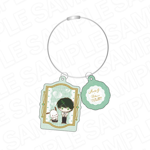 Contents Seed Saint Tail x Sanrio Characters Shiny Wire Double-sided Keychain Asuka Jr. x Pochacco