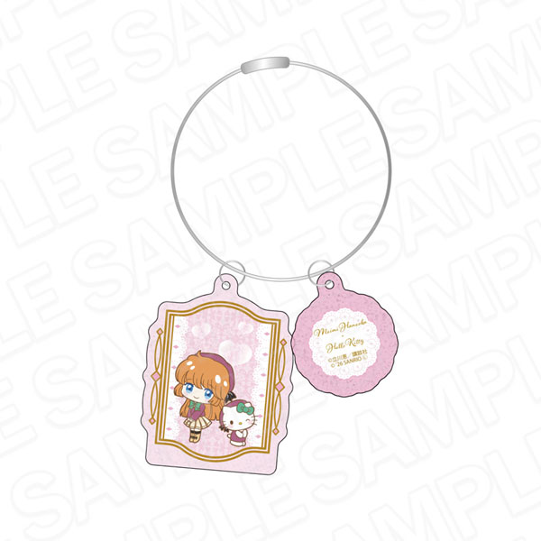 Contents Seed Saint Tail x Sanrio Characters Shiny Wire Double-sided Keychain Meimi Haneoka x Hello Kitty