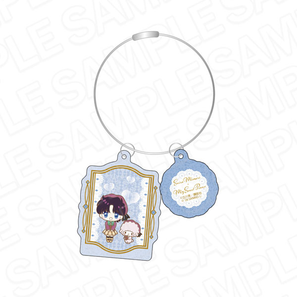 Contents Seed Saint Tail x Sanrio Characters Shiny Wire Double-sided Keychain Seira Mimori x My Sweet Piano gambar 1